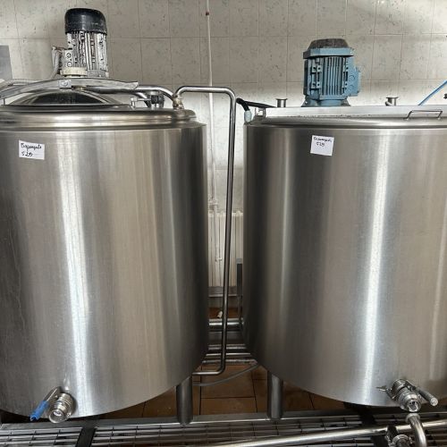 ⚡-70% Миксер-пастеризатор на 600л закрытого типа с высокоскоростной мешалкой (инв. № 529)