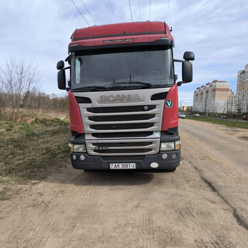 Грузовой седельный тягач SCANIA R 440 L, 2017 г.в., рег. №AK 3681-4 , полуприцеп SCHMITZ CARGOBULL SCS 24, 2017 г.в. рег. № А 5206 В-4