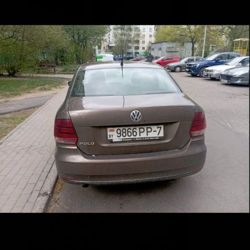 Легковой седан VOLKSWAGEN POLO. год выпуска 2016, рег.знак 9866 PP-7