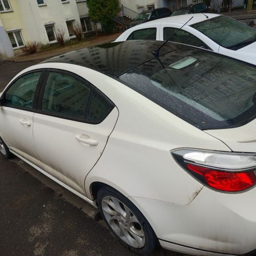 ⚡40% Легковой автомобиль хэтчбек (HATCHBACK) MG 6, 2013 г.в., цвет-белый, чёрный,  рег.знак 9017 XK-7