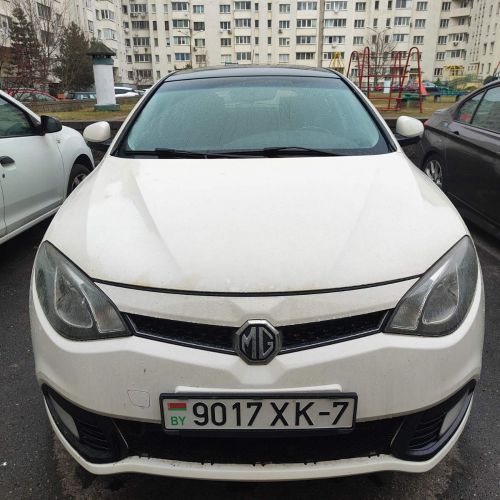 ⚡40% Легковой автомобиль хэтчбек (HATCHBACK) MG 6, 2013 г.в., цвет-белый, чёрный,  рег.знак 9017 XK-7
