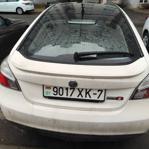 ⚡40% Легковой автомобиль хэтчбек (HATCHBACK) MG 6, 2013 г.в., цвет-белый, чёрный,  рег.знак 9017 XK-7