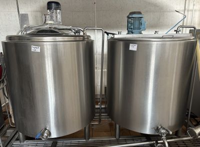 ⚡-70% Миксер-пастеризатор на 600л закрытого типа с высокоскоростной мешалкой (инв. № 529)