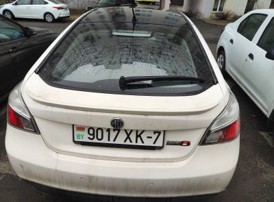 ⚡40% Легковой автомобиль хэтчбек (HATCHBACK) MG 6, 2013 г.в., цвет-белый, чёрный,  рег.знак 9017 XK-7