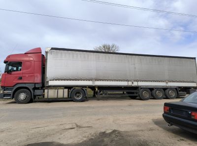 Грузовой седельный тягач SCANIA R 440 L, 2017 г.в., рег. №AK 3681-4 , полуприцеп SCHMITZ CARGOBULL SCS 24, 2017 г.в. рег. № А 5206 В-4