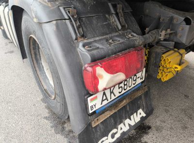Грузовой седельный тягач SCANIA R 440 L, 2017 г.в., рег. №AK 5809-4 , полуприцеп SCHMITZ CARGOBULL SCS 24/L, 2017 г.в. рег. № А 5660 В-4
