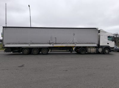 Грузовой седельный тягач SCANIA R 440 L, 2017 г.в., рег. №AK 5809-4 , полуприцеп SCHMITZ CARGOBULL SCS 24/L, 2017 г.в. рег. № А 5660 В-4