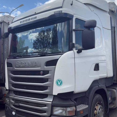 Грузовой седельный тягач SCANIA R 440, 2017 г.в., рег. №AK 5814-4 , полуприцеп SCHMITZ CARGOBULL SCS 24/L, 2017 г.в. рег. № А 5667 В-4