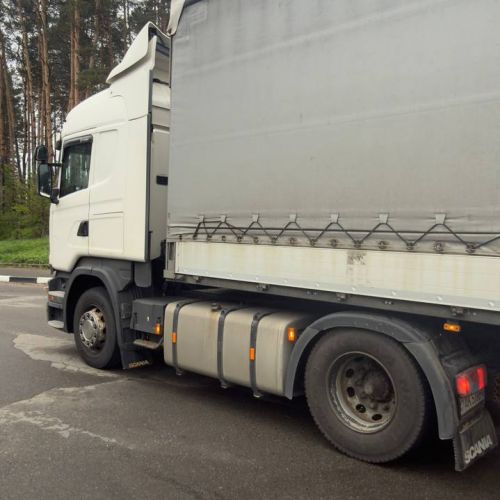 Грузовой седельный тягач SCANIA R 440, 2017 г.в., рег. №AK 5798-4 , полуприцеп SCHMITZ CARGOBULL SCS 24/L, 2017 г.в. рег. № А 5659 В-4