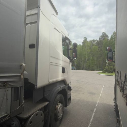 Грузовой седельный тягач SCANIA R 440, 2017 г.в., рег. №AK 5814-4 , полуприцеп SCHMITZ CARGOBULL SCS 24/L, 2017 г.в. рег. № А 5667 В-4