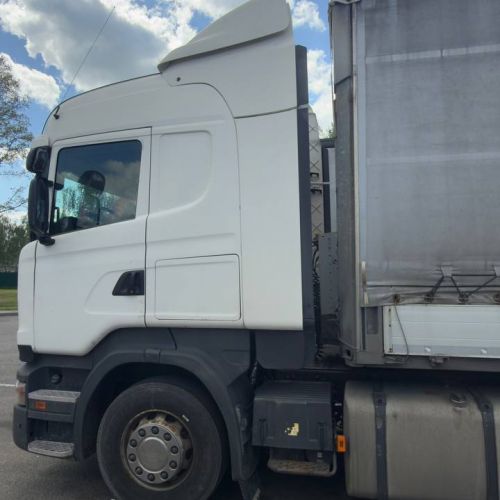 Грузовой седельный тягач SCANIA R 440, 2017 г.в., рег. №AK 5814-4 , полуприцеп SCHMITZ CARGOBULL SCS 24/L, 2017 г.в. рег. № А 5667 В-4