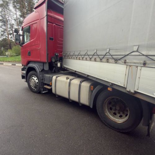 Грузовой седельный тягач SCANIA R 440 L, 2017 г.в., рег. №AK 3667-4 , полуприцеп SCHMITZ CARGOBULL SCS 24/L, 2017 г.в. рег. № А 5658 В-4