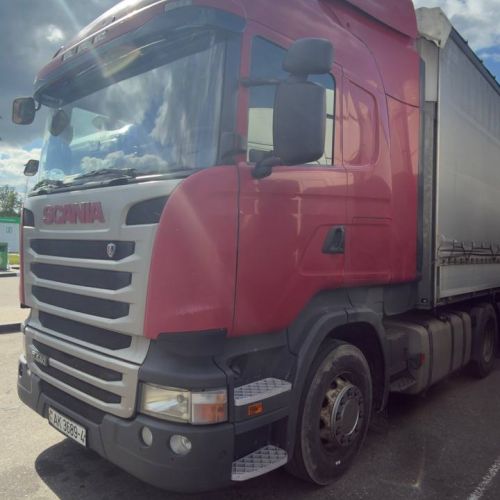 Грузовой седельный тягач SCANIA R 440 L, 2017 г.в., рег. №AK 3689-4 , полуприцеп SCHMITZ CARGOBULL SCS 24, 2017 г.в. рег. № А 5203 В-4