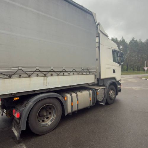 Грузовой седельный тягач SCANIA R 440, 2017 г.в., рег. №AK 5798-4 , полуприцеп SCHMITZ CARGOBULL SCS 24/L, 2017 г.в. рег. № А 5659 В-4