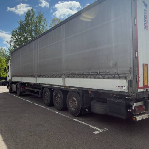 Грузовой седельный тягач SCANIA R 440, 2017 г.в., рег. №AK 5814-4 , полуприцеп SCHMITZ CARGOBULL SCS 24/L, 2017 г.в. рег. № А 5667 В-4