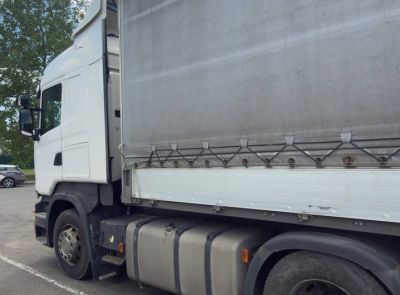 Грузовой седельный тягач SCANIA R 440, 2017 г.в., рег. №AK 5814-4 , полуприцеп SCHMITZ CARGOBULL SCS 24/L, 2017 г.в. рег. № А 5667 В-4