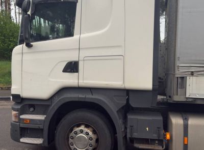 Грузовой седельный тягач SCANIA R 440, 2017 г.в., рег. №AK 5798-4 , полуприцеп SCHMITZ CARGOBULL SCS 24/L, 2017 г.в. рег. № А 5659 В-4